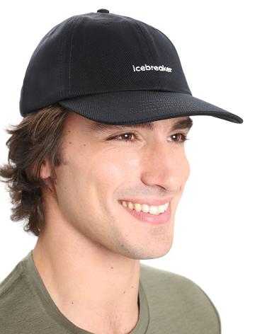 Dámské Klobouky Icebreaker Unisex Merino 6 Panel Černé | CZ 1466YXFU